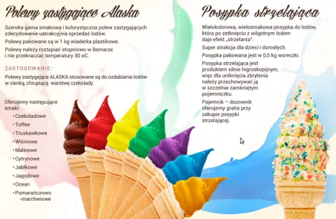 Polewy zastygające ALASKA