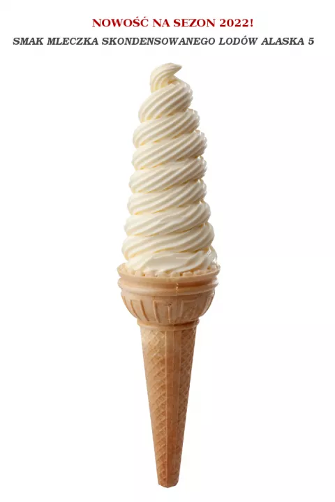 Lody świderki o smaku mleczka skondensowanego