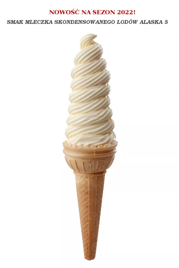 Lody świderki o smaku mleczka skondensowanego