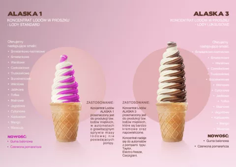 A jakie smaki lodów Alaska oferujemy?