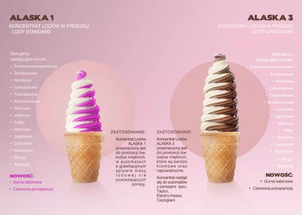 A jakie smaki lodów Alaska oferujemy?