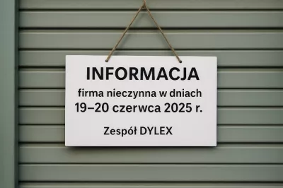 Informacja - firma nieczynna w dniach 19-20 czerwca 2025 r.