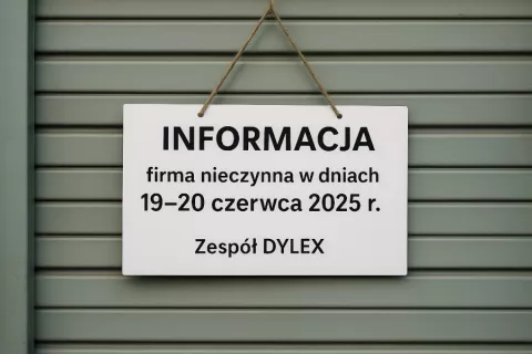 Informacja - firma nieczynna w dniach 19-20 czerwca 2025 r.