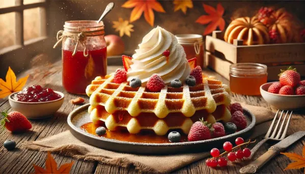 Gofry biszkoptowe - złoty przepis na jesienną chandrę