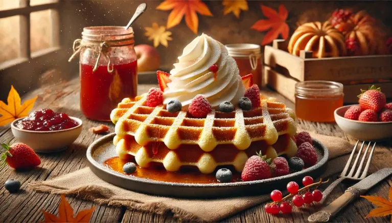 Gofry biszkoptowe - złoty przepis na jesienną chandrę